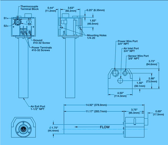 riscaldatori elettrici ad aria JET misure 714x614